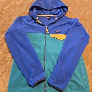 Patagonia XL Hooded Blue and Teal Kids Jacket